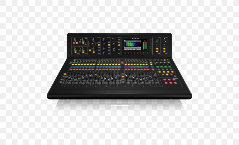 Microphone Midas Consoles Audio Mixers Digital Mixing Console Recording Studio, PNG, 500x500px, Watercolor, Cartoon, Flower, Frame, Heart Download Free