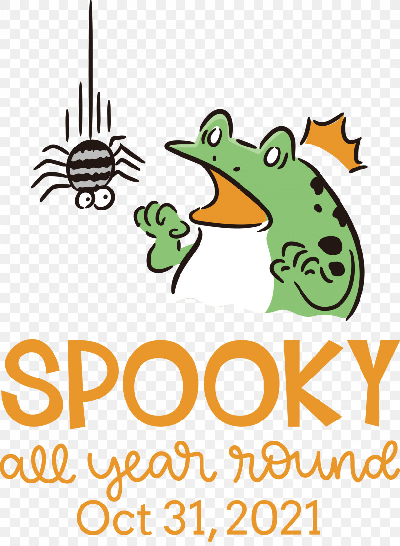 Spooky Halloween, PNG, 2199x3000px, Spooky, Beak, Frogs, Halloween, Line Download Free