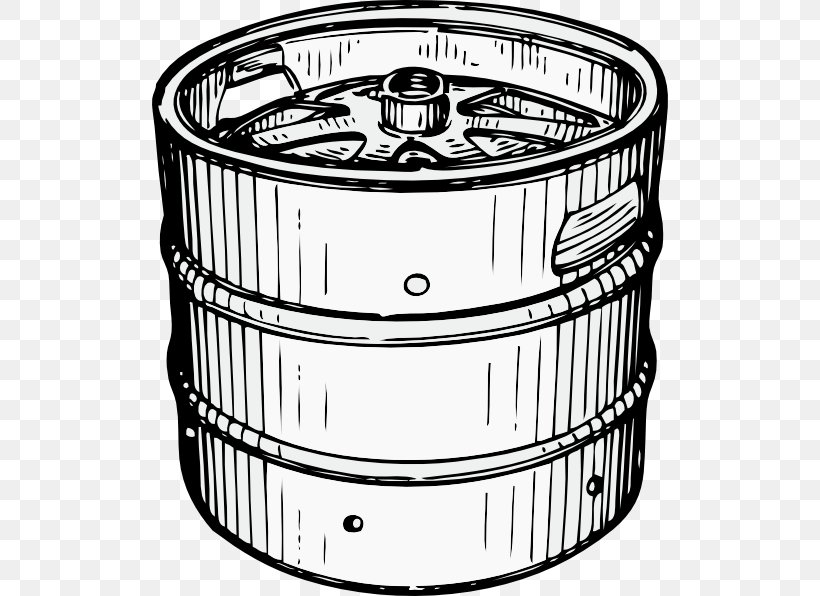 Beer Keg Clip Art, PNG, 516x596px, Beer, Alcoholic Drink, Barrel, Black And White, Drink Download Free