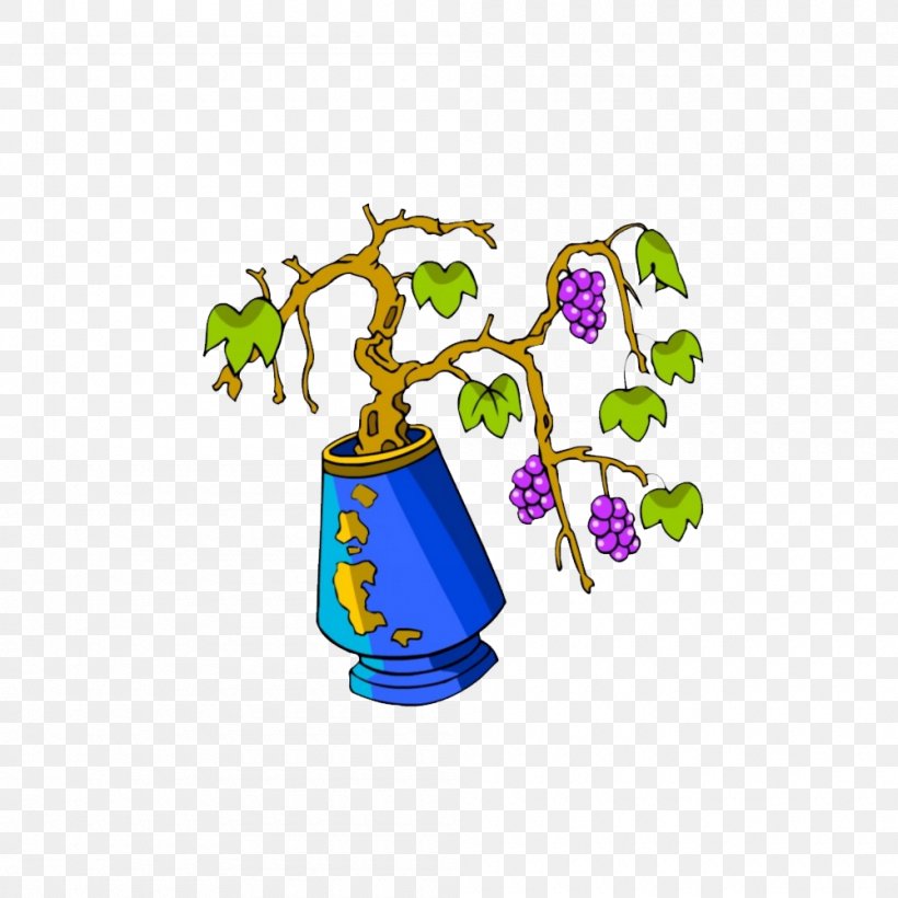 Clip Art Illustration Grape Image, PNG, 1000x1000px, Grape, Branch, Cartoon, Fruit, Painting Download Free