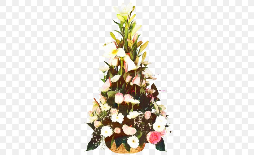 Christmas Tree Art, PNG, 500x500px, Floral Design, Anthurium, Artificial Flower, Bouquet, Branch Download Free