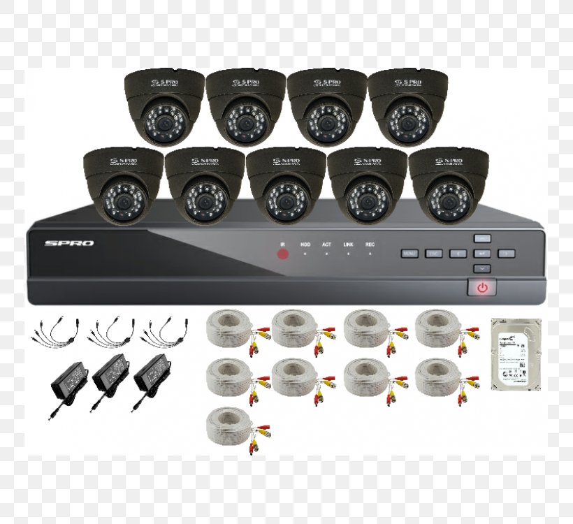 Closed-circuit Television Analog High Definition Digital Video Recorders IP Camera, PNG, 750x750px, Closedcircuit Television, Analog High Definition, Automotive Tire, Camera, Digital Video Recorders Download Free