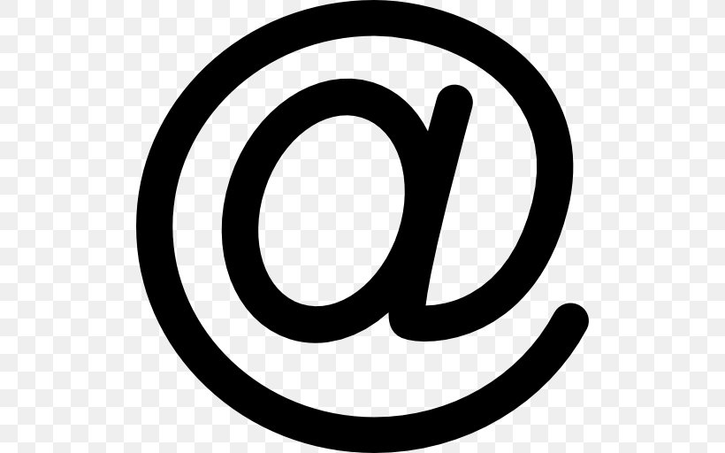 Email Address Keeper Domain Name Internet, PNG, 512x512px, Email, Area, At Sign, Black And White, Bounce Address Download Free