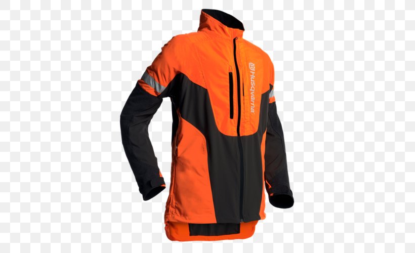 Husqvarna Group Chainsaw Safety Clothing Lawn Mowers Jacket, PNG, 500x500px, Husqvarna Group, Chainsaw, Chainsaw Safety Clothing, Chainsaw Safety Features, Clothing Download Free