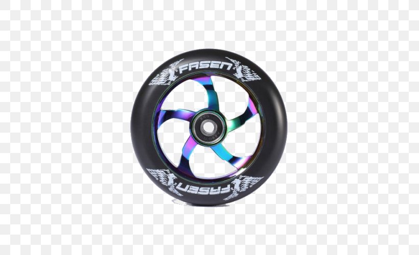 Kick Scooter Freestyle Scootering Wheel Skateboard Tire, PNG, 500x500px, Kick Scooter, Balansvoertuig, Boardsport, Freestyle Scootering, Hardware Download Free