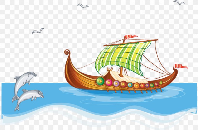 Cartoon Ship Royalty-free Illustration, PNG, 916x605px, Cartoon, Art, Boat, Galley, Longship Download Free