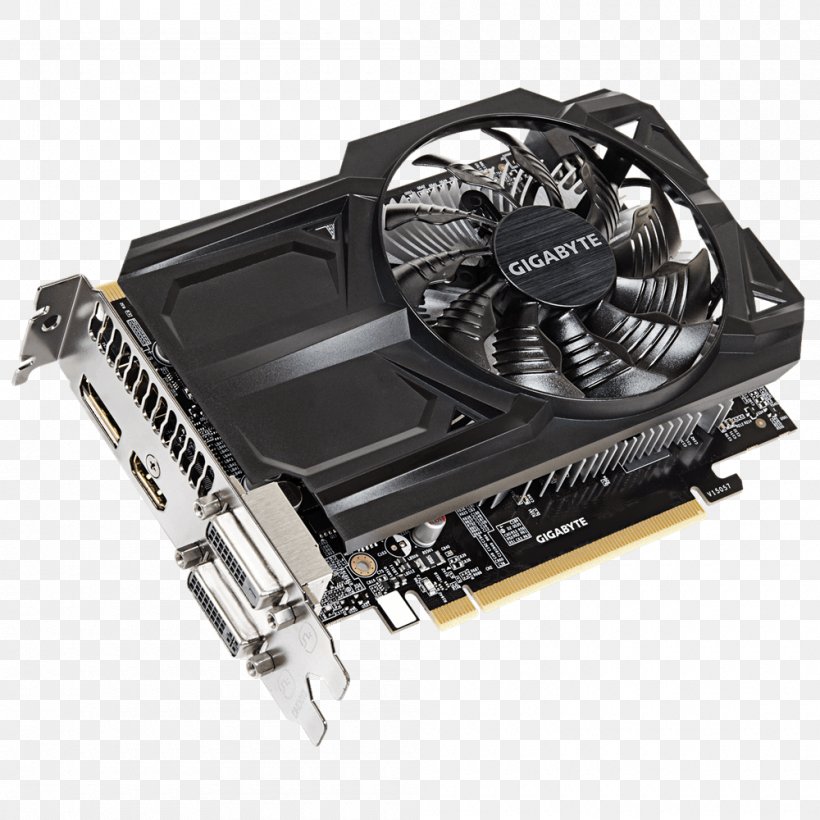 Graphics Cards & Video Adapters 英伟达精视GTX NVIDIA GeForce GTX 950 NVIDIA GeForce GTX 1050 Ti, PNG, 1000x1000px, Graphics Cards Video Adapters, Cable, Computer Component, Computer Cooling, Electronic Device Download Free