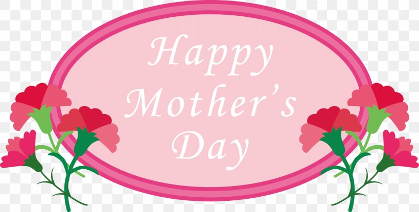 Happy Mothers Day With Carnation., PNG, 2333x1184px, Silhouette, Brand, Carnation, Flora, Floral Design Download Free