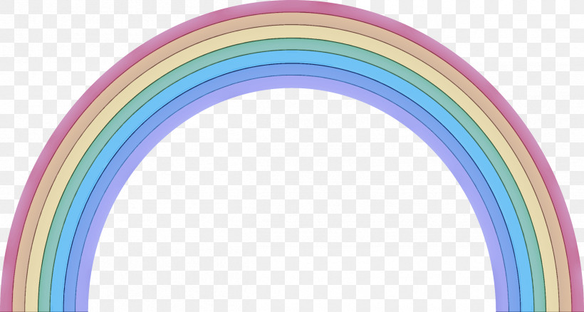 Rainbow, PNG, 2404x1285px, Pink, Arch, Circle, Line, Rainbow Download Free