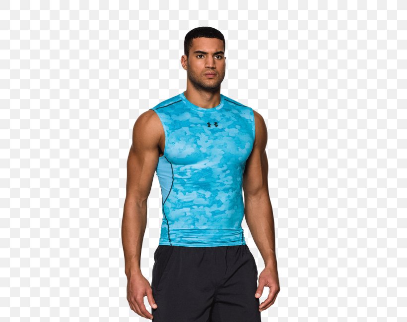 T-shirt Under Armour Sleeve Compression Garment, PNG, 615x650px, Tshirt, Abdomen, Aqua, Blue, Clothing Download Free