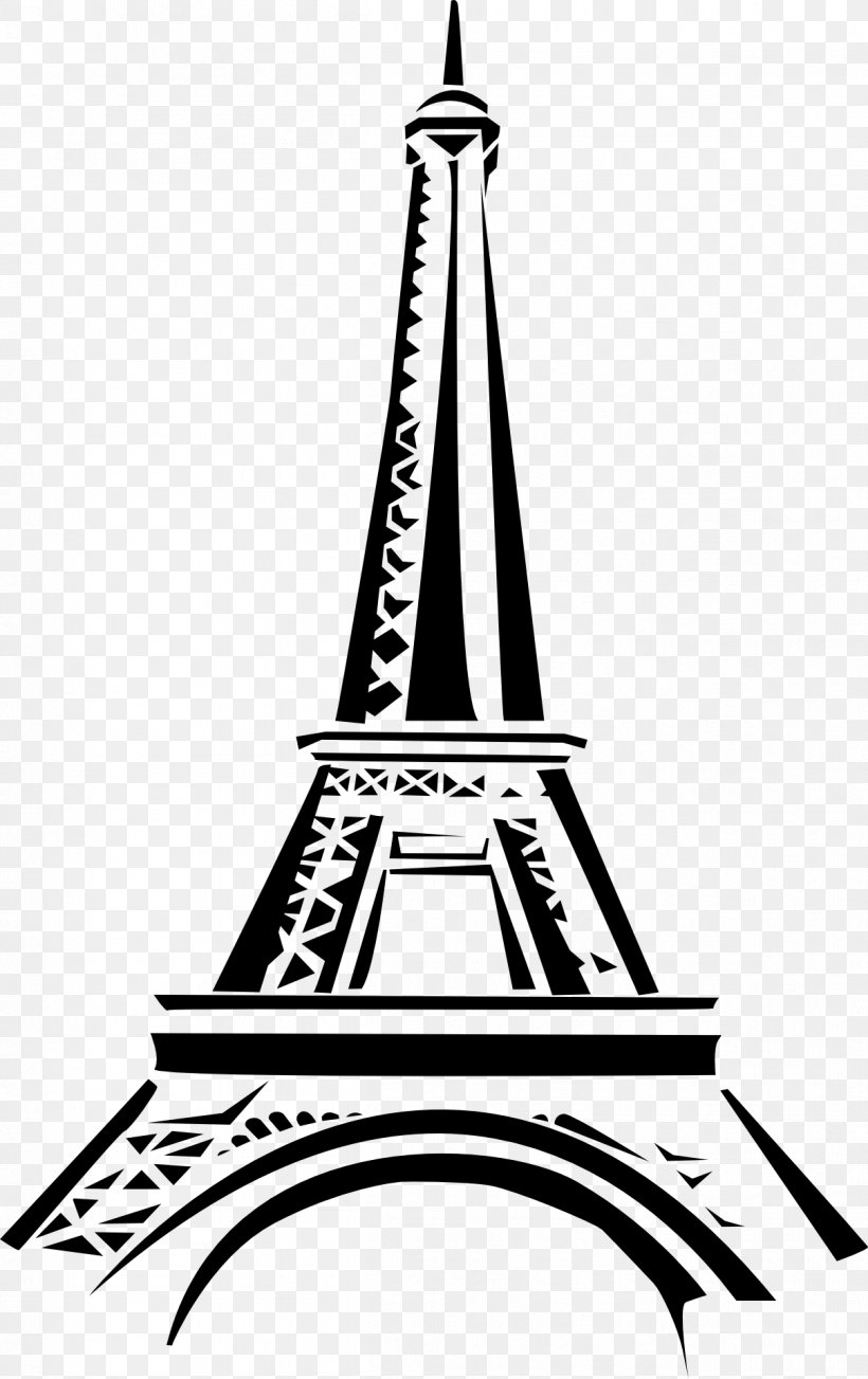 Eiffel Tower Champ De Mars Clip Art, PNG, 1208x1920px, Eiffel Tower, Artwork, Black And White, Champ De Mars, Landmark Download Free