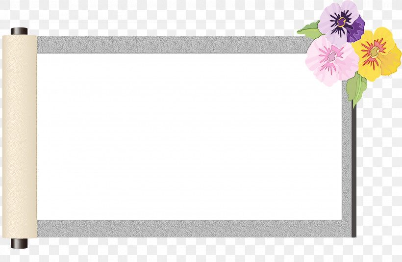 Floral Design, PNG, 3000x1954px, Scroll Frame, Art Frame, Cut Flowers, Film Frame, Floral Design Download Free