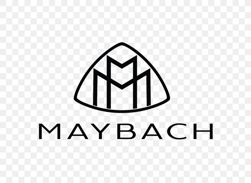 Maybach Car Mercedes-Benz Logo, PNG, 600x600px, Maybach, Area, Black And White, Bmw, Brand Download Free