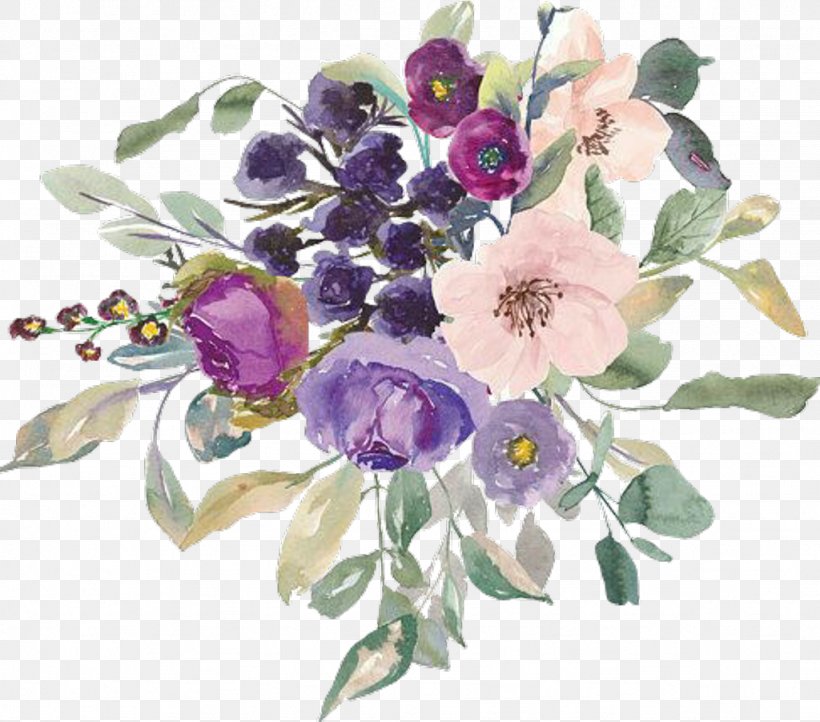 Watercolor Painting Flower Clip Art Dark Purple, PNG, 1024x902px, Watercolor Painting, Art, Artificial Flower, Blue, Bouquet Download Free