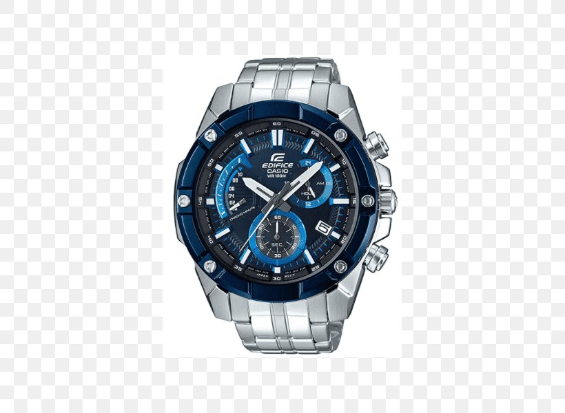 Casio Edifice Analog Watch Chronograph, PNG, 600x600px, Casio Edifice, Analog Watch, Blue, Brand, Casio Download Free