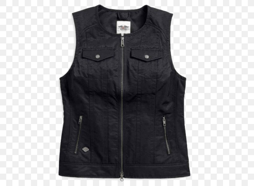 Gilets Jacket Waistcoat Pocket Zipper, PNG, 600x600px, Gilets, Black, Clothing, Fashion, Harleydavidson Download Free
