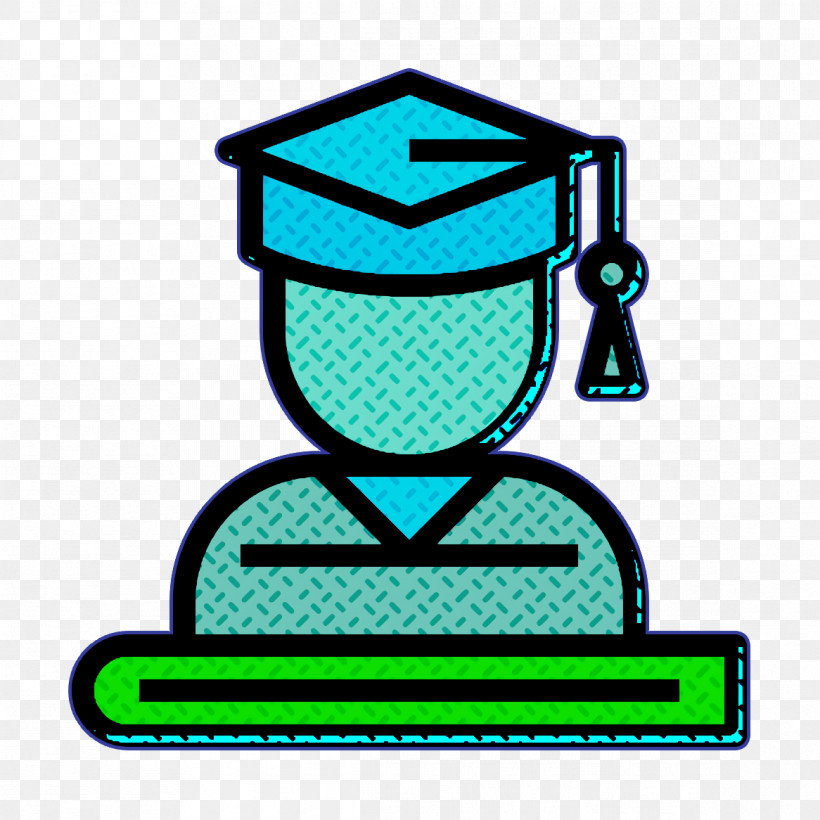 Graduate Icon Student Icon Book And Learning Icon, PNG, 1166x1166px, Graduate Icon, Book And Learning Icon, Line, Student Icon, Turquoise Download Free