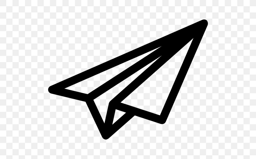 Airplane Paper Plane Aviation, PNG, 512x512px, Airplane, Aviation, Black, Black And White, Drawing Download Free