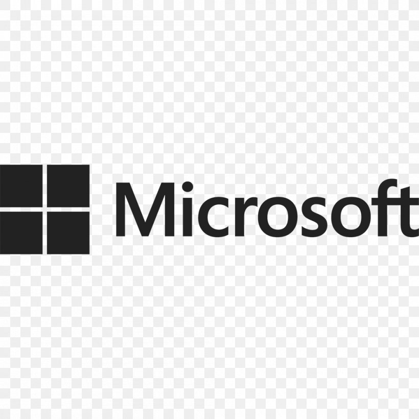 Microsoft Management Information Technology, PNG, 1000x1000px, Microsoft, Area, Black, Brand, Business Download Free
