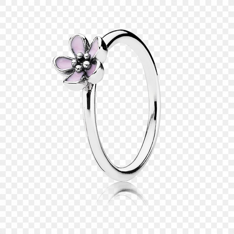 Pandora Ring Cherry Blossom Flower, PNG, 1000x1000px, Pandora, Amethyst, Blossom, Body Jewelry, Bracelet Download Free