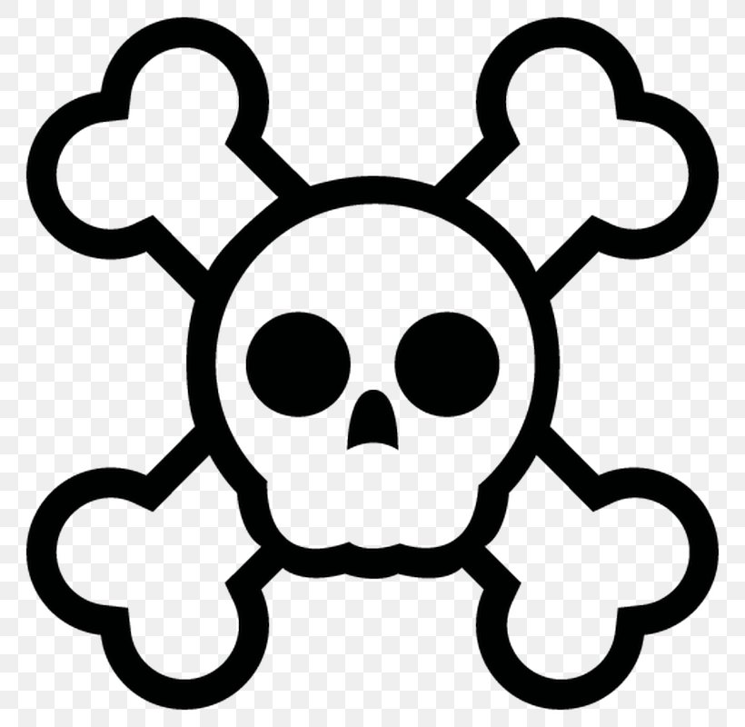 Skull And Crossbones Skull And Bones Clip Art, PNG, 800x800px, Skull And Crossbones, Black, Black And White, Bone, Drawing Download Free
