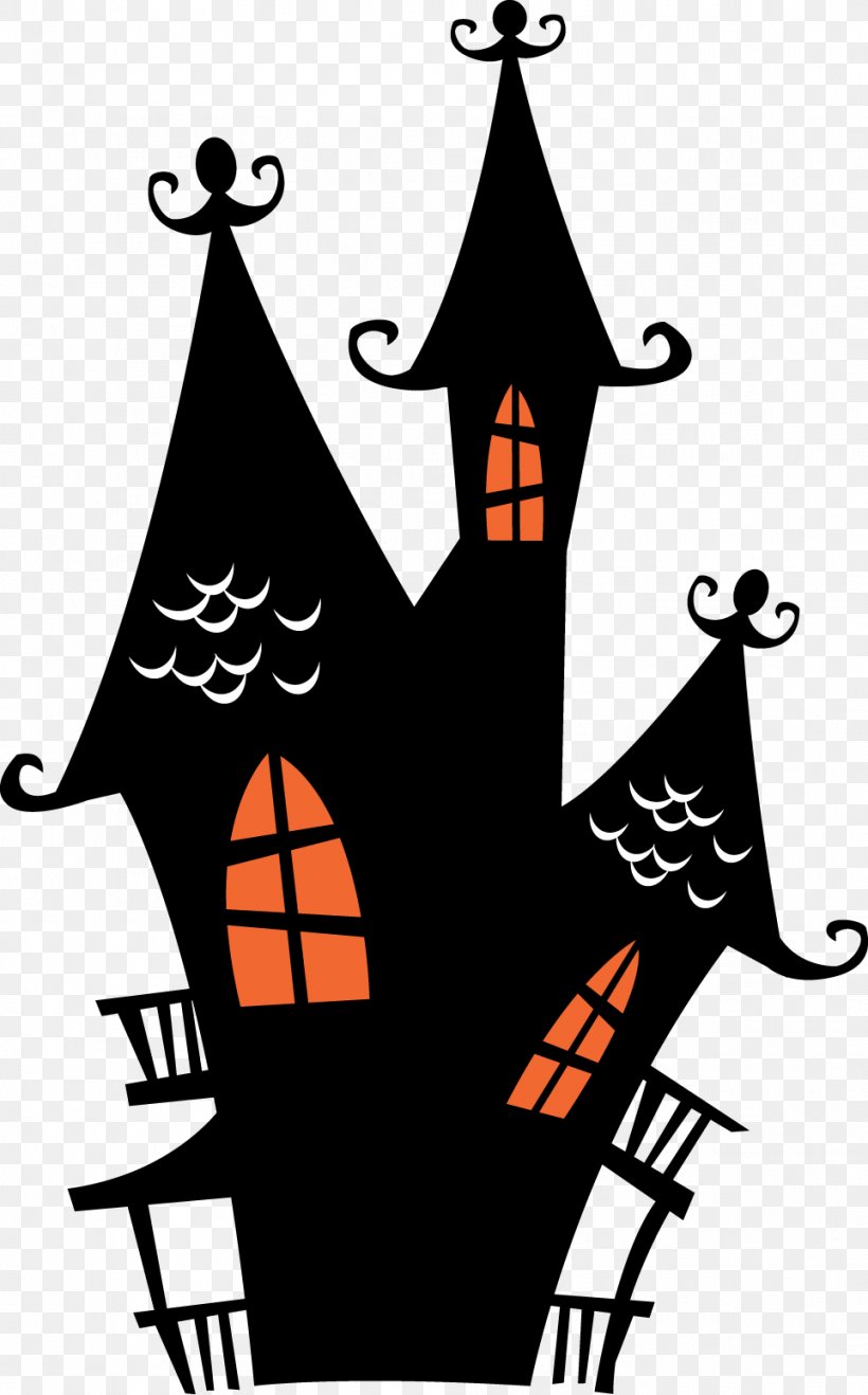 Halloween Film Series Haunted House Party Clip Art, PNG, 963x1548px, Halloween, Artwork, Black And White, Decorative Arts, Drawing Download Free