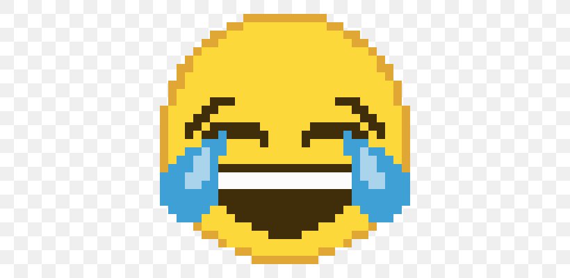Minecraft Pixel Art Face With Tears Of Joy Emoji, PNG, 400x400px, Minecraft, Area, Art, Art Emoji, Bead Download Free