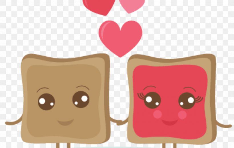 Peanut Butter And Jelly Sandwich Food Valentine's Day Clip Art, PNG, 2400x1524px, Watercolor, Cartoon, Flower, Frame, Heart Download Free