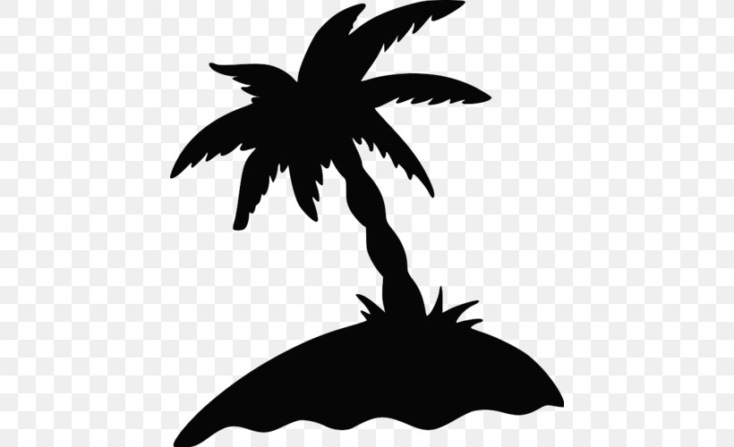 Silhouette Drawing Arecaceae, PNG, 500x500px, Silhouette, Arecaceae, Black, Black And White, Branch Download Free