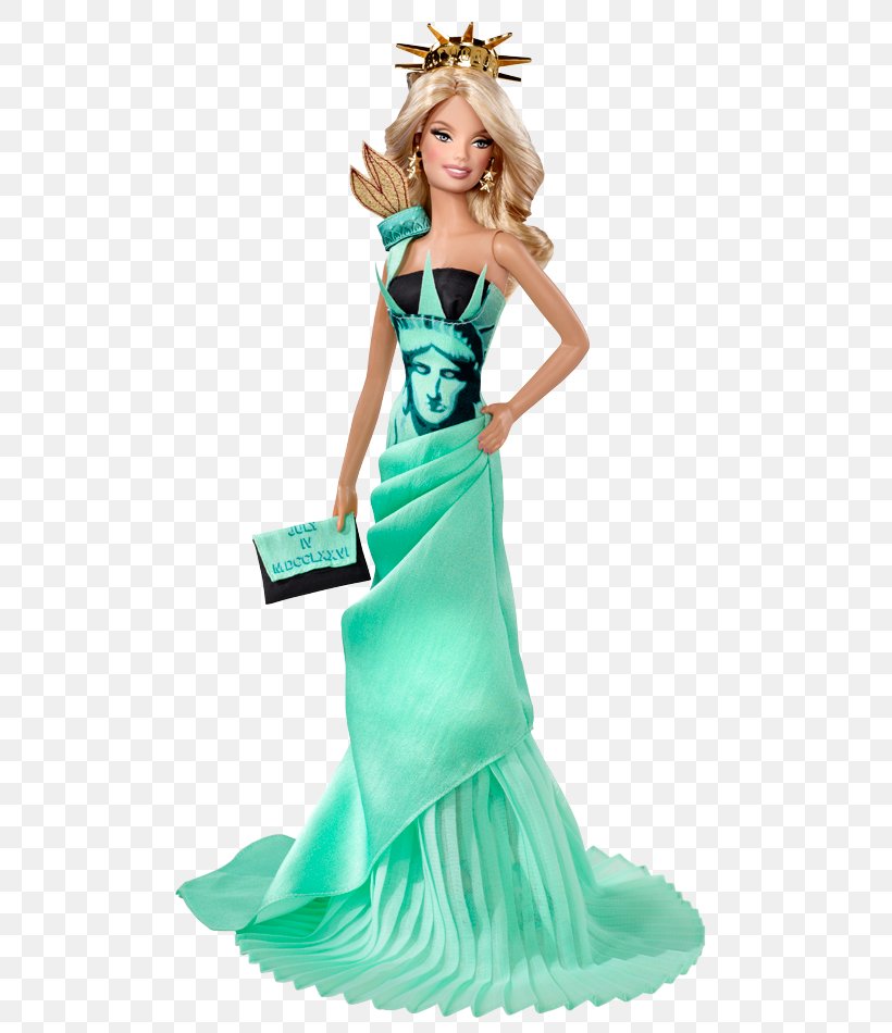 Statue Of Liberty Barbie Doll Toy Landmark, PNG, 640x950px, Statue Of Liberty, Barbie, Barbie Girl, Collecting, Collector Download Free