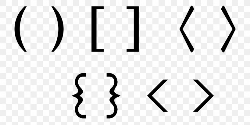 Bracket Parenthesis Symbol Sentence Accolade, PNG, 1280x640px, Bracket, Accolade, Area, Black, Black And White Download Free