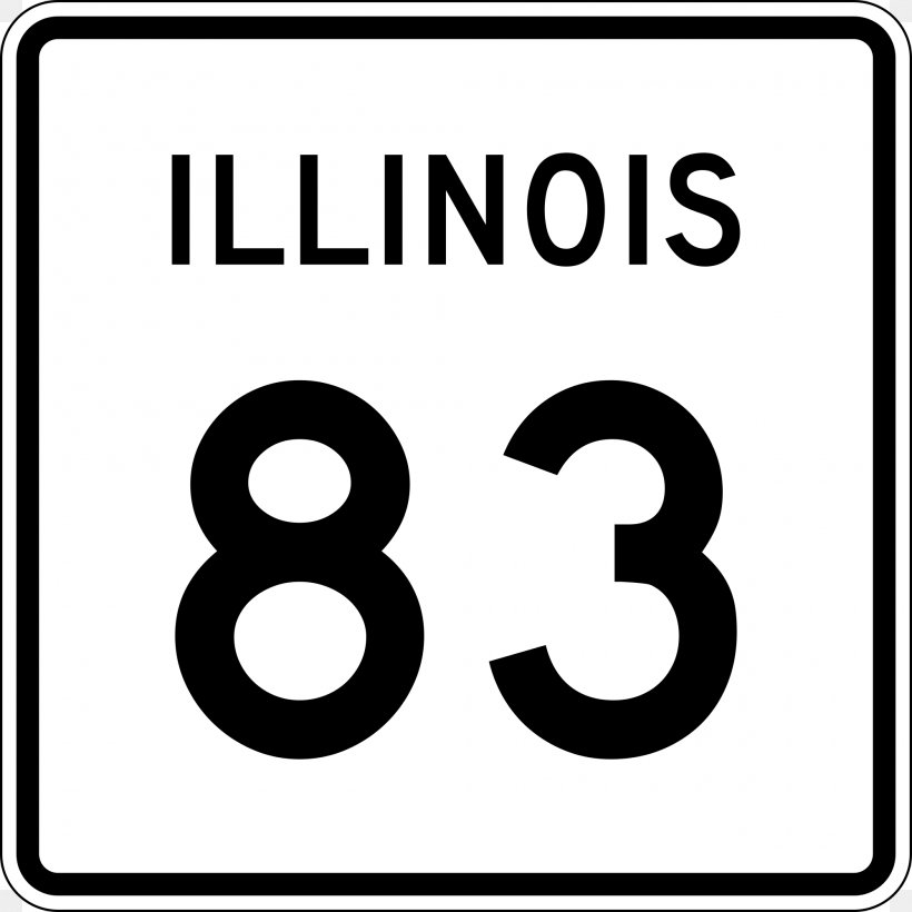 Illinois Route 23 Interstate 10 U.S. Route 23 Highway Road, PNG, 2000x2000px, Interstate 10, Area, Black And White, Brand, Highway Download Free