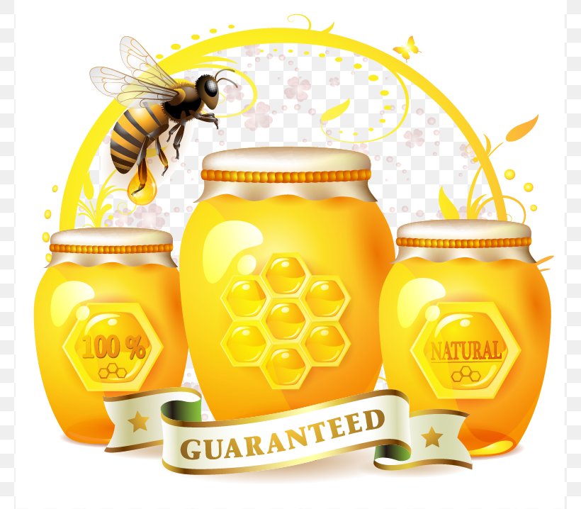 Bee Royalty-free Honey Illustration, PNG, 775x718px, Bee, Drawing, Food, Fruit, Honey Download Free