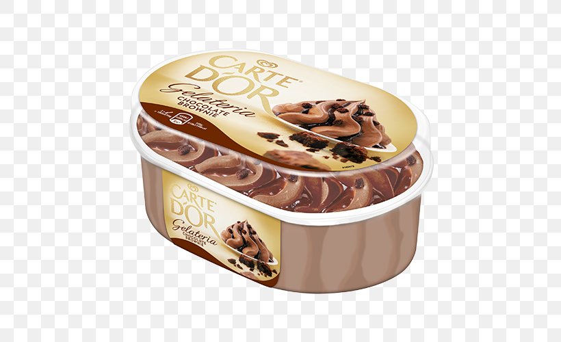 Chocolate Brownie Chocolate Ice Cream Fudge Carte D'Or, PNG, 500x500px, Chocolate Brownie, Caramel, Chocolate, Chocolate Ice Cream, Chocolate Spread Download Free