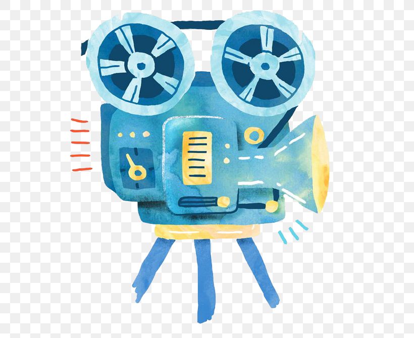 Parcul Titan Cartoon Film Movie Projector, PNG, 658x669px, Cartoon, Cinema, Electric Blue, Film, Movie Projector Download Free