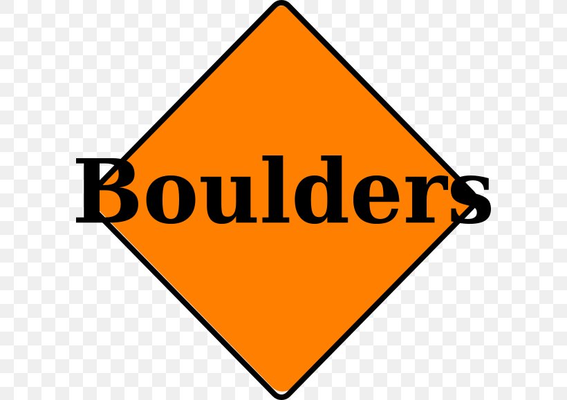 Rockland Boulders Logo Traffic Sign Line Point, PNG, 600x579px, Rockland Boulders, Area, Brand, Logo, Orange Download Free