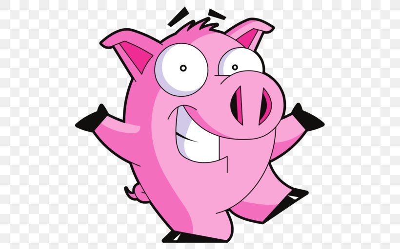 Pig Animation Clip Art, PNG, 512x512px, Pig, Animation, Artwork, Cartoon, Computer Download Free