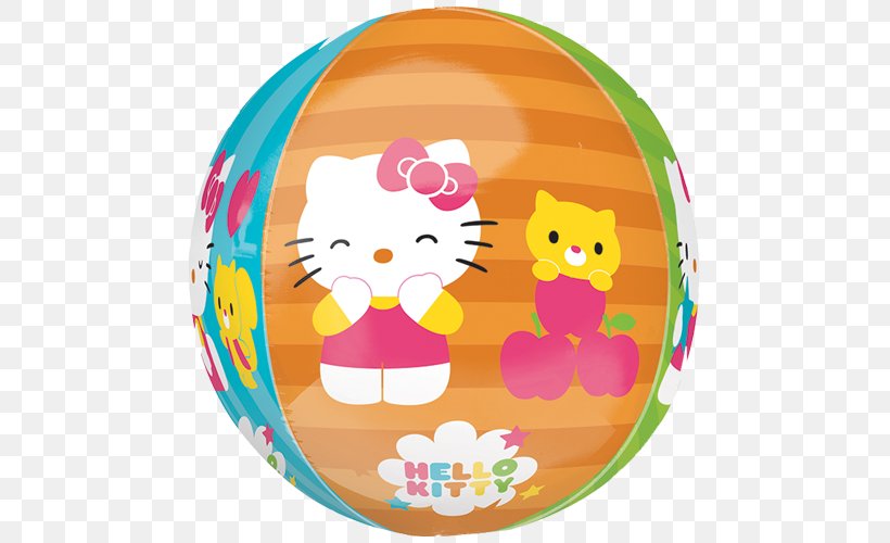 Hello Kitty Toy Balloon Birthday Party, PNG, 500x500px, Hello Kitty, Area, Baby Toys, Balloon, Birthday Download Free