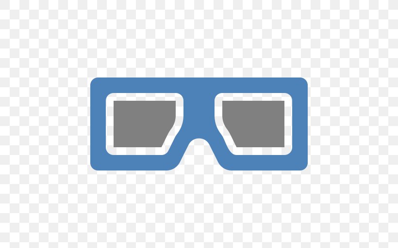 Polarized 3D System Goggles 3D Film Anaglyph 3D Stereoscopy, PNG, 512x512px, 3d Film, Polarized 3d System, Anaglyph 3d, Azure, Blue Download Free