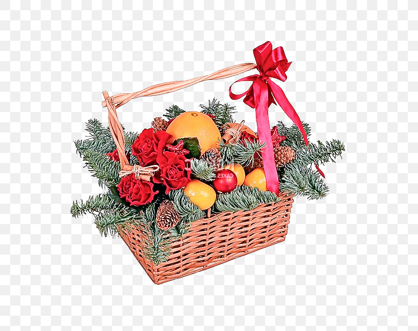 Christmas Decoration, PNG, 550x650px, Hamper, Basket, Christmas Decoration, Christmas Ornament, Cut Flowers Download Free