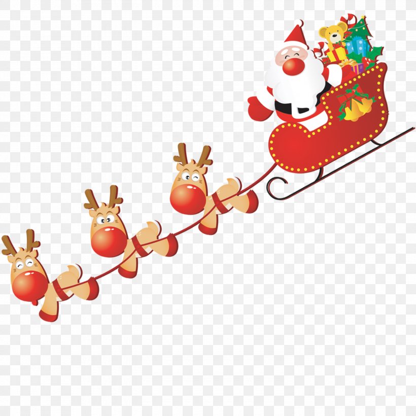 Santa Claus Reindeer Christmas Clip Art, PNG, 3000x3000px, Santa Claus, Christmas, Christmas Decoration, Christmas Ornament, Ded Moroz Download Free