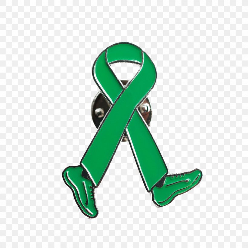 Awareness Ribbon Kidney Disease Green Ribbon, PNG, 1000x1000px