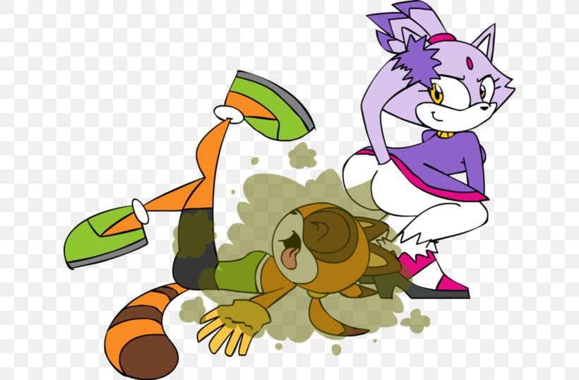 Flatulence Blaze The Cat Amy Rose Marine The Raccoon, PNG, 640x538px, Watercolor, Cartoon, Flower, Frame, Heart Download Free