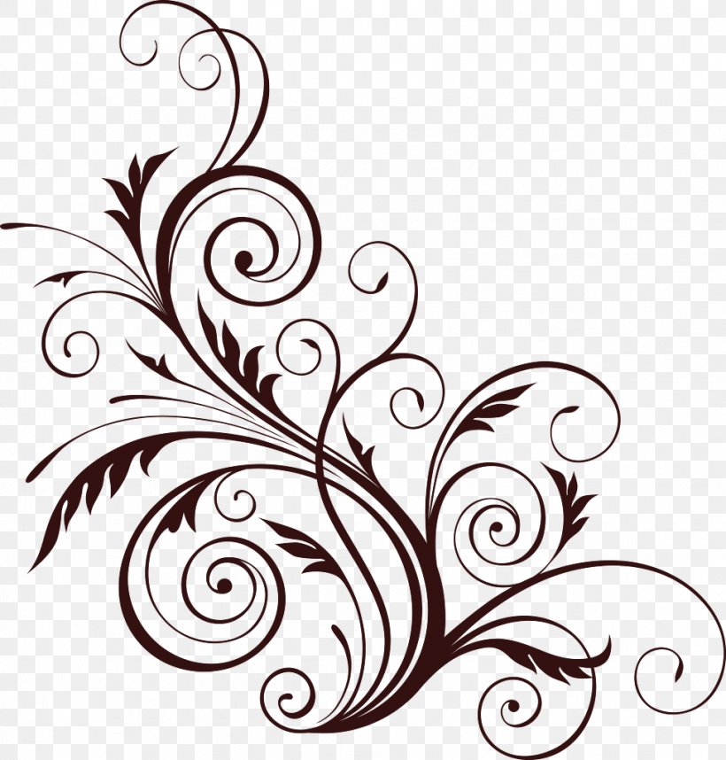 Floral Design Drawing Clip Art, PNG, 971x1016px, Floral Design, Art, Artwork, Black And White, Branch Download Free