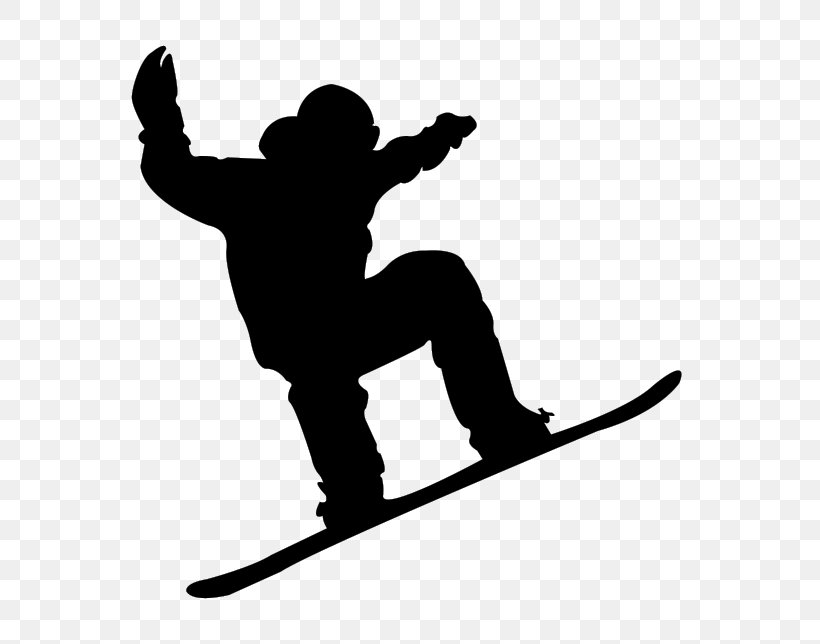 Snowboarding Skiing Sport Clip Art, PNG, 650x644px, Snowboarding, Alpine Skiing, Black And White, Extreme Sport, Joint Download Free