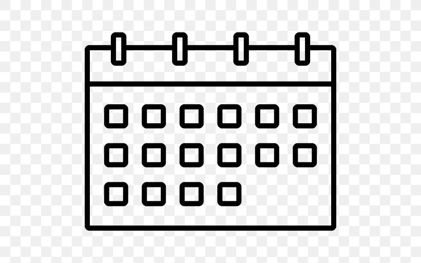 Calendar Date Time, PNG, 512x512px, Calendar, Area, Black, Black And White, Brand Download Free
