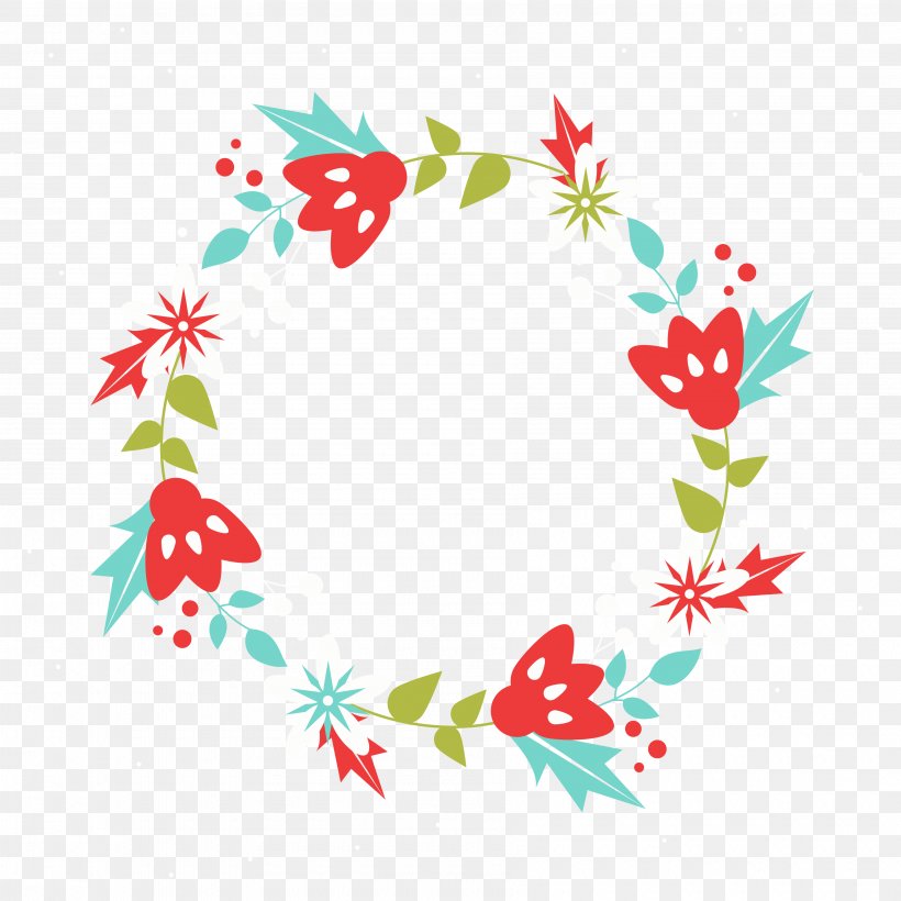 Borders And Frames Christmas Wreath Clip Art, PNG, 3600x3600px, Borders And Frames, Area, Branch, Christmas, Christmas Decoration Download Free