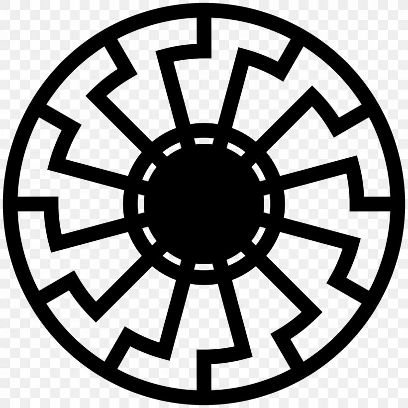 Black Sun Wewelsburg Solar Symbol Clip Art, PNG, 1200x1200px, Black Sun, Area, Bicycle Wheel, Black And White, Esotericism Download Free