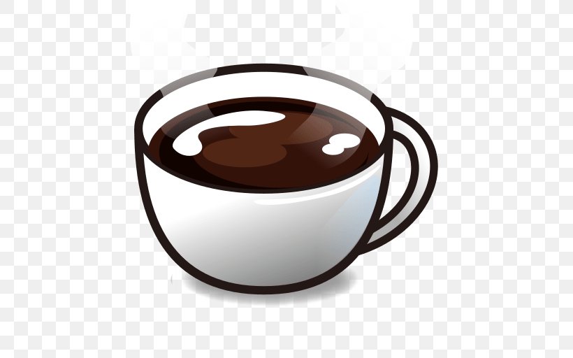 Coffee Cup Emoji Hot Chocolate Tea, PNG, 512x512px, Coffee, Bowl, Cappuccino, Cocoa Solids, Coffee Cup Download Free