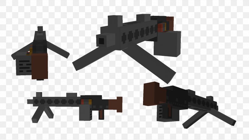 Machine Gun Minecraft MG 34 MG 42 Firearm, PNG, 1920x1080px, Watercolor, Cartoon, Flower, Frame, Heart Download Free